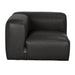 Noir Furniture - Augustus Modular Sofa Left Corne in Black - LEA-AS003A-L - GreatFurnitureDeal