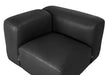 Noir Furniture - Augustus Modular Sofa Left Corne in Black - LEA-AS003A-L - GreatFurnitureDeal