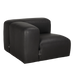 Noir Furniture - Augustus Modular Sofa Left Corne in Black - LEA-AS003A-L - GreatFurnitureDeal