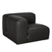 Noir Furniture - Augustus Modular Sofa Left Corne in Black - LEA-AS003A-L - GreatFurnitureDeal