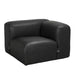 Noir Furniture - Augustus Modular Sofa Right Corner in Black - LEA-AS003A-R - GreatFurnitureDeal