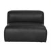 Noir Furniture - Augustus Modular Sofa Middle Santosa in Black - LEA-AS003B - GreatFurnitureDeal