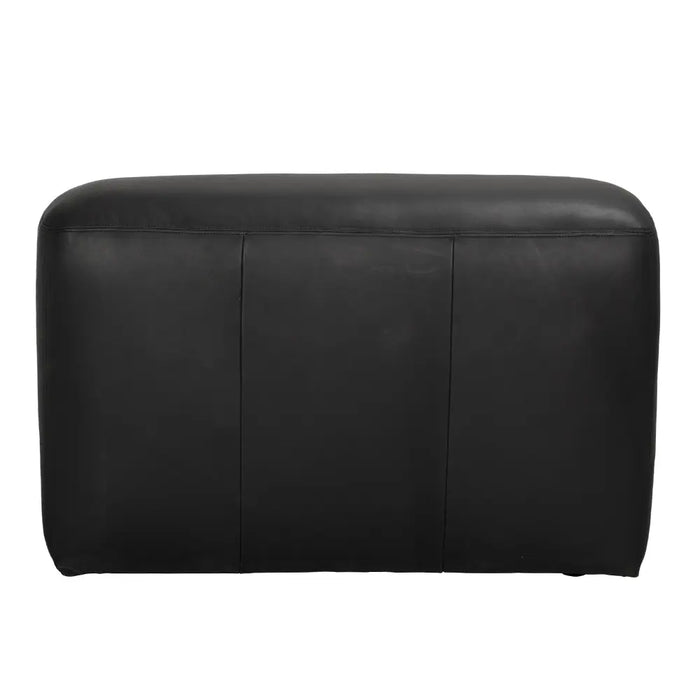 Noir Furniture - Augustus Modular Sofa Middle Santosa in Black - LEA-AS003B - GreatFurnitureDeal