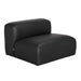 Noir Furniture - Augustus Modular Sofa Middle Santosa in Black - LEA-AS003B - GreatFurnitureDeal