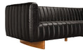 Noir Furniture - Khann Sofa in Ebony Black Leather - LEA-AS004BLL - GreatFurnitureDeal