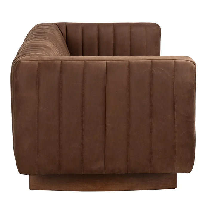 Noir Furniture - Khann Sofa in Orris Brown - LEA-AS004BR - GreatFurnitureDeal