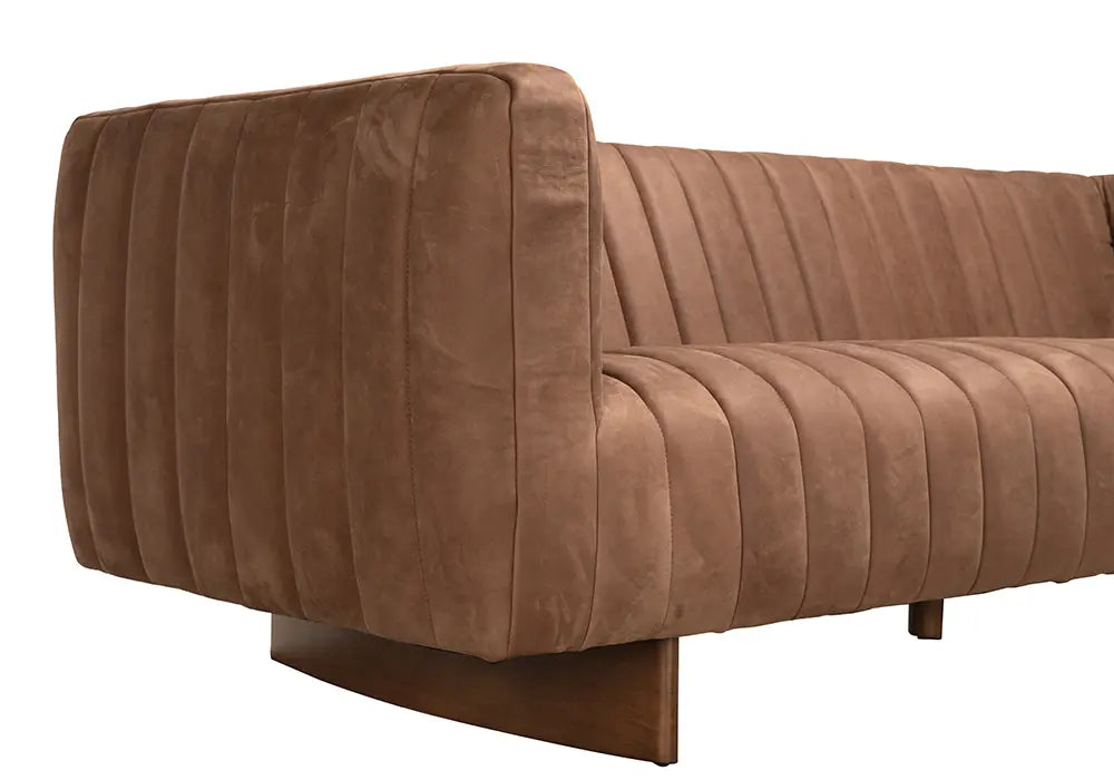 Noir Furniture - Khann Sofa in Orris Brown - LEA-AS004BR - GreatFurnitureDeal