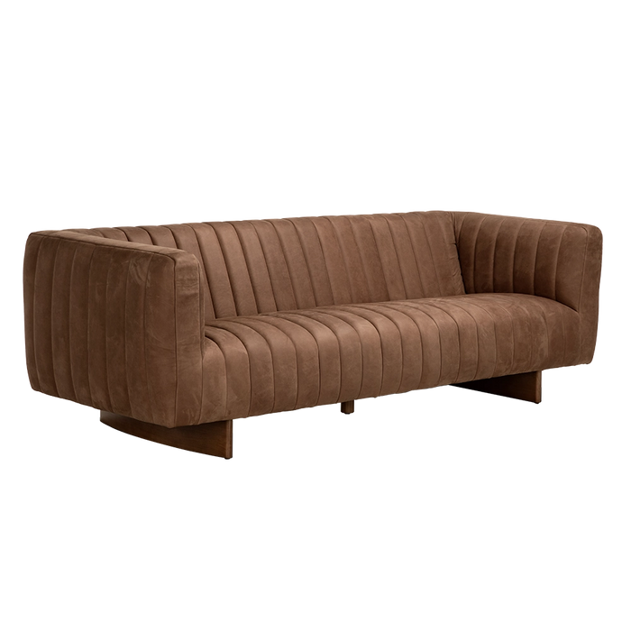 Noir Furniture - Khann Sofa in Orris Brown - LEA-AS004BR - GreatFurnitureDeal