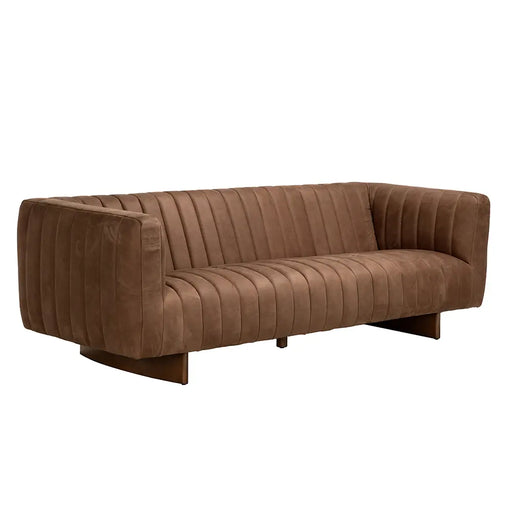Noir Furniture - Khann Sofa in Orris Brown - LEA-AS004BR - GreatFurnitureDeal