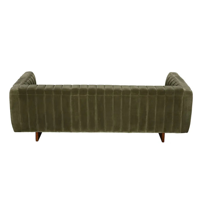 Noir Furniture - Khann Sofa in Olive Green - LEA-AS004VEL - GreatFurnitureDeal