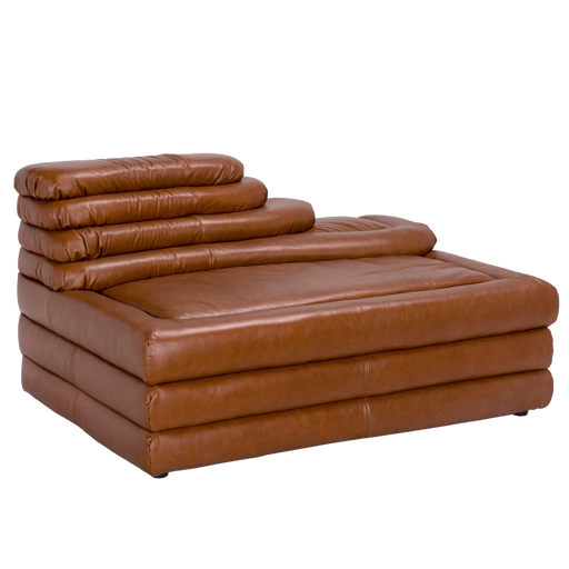 Noir Furniture - Bandera Sofa Cr in Roche Tan - LEA-AS015A-CRBR - GreatFurnitureDeal