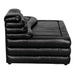 Noir Furniture - Bandera Sofa in Onyx Black - LEA-AS015A-CR - GreatFurnitureDeal