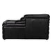 Noir Furniture - Bandera Sofa in Onyx Black - LEA-AS015A-CR - GreatFurnitureDeal