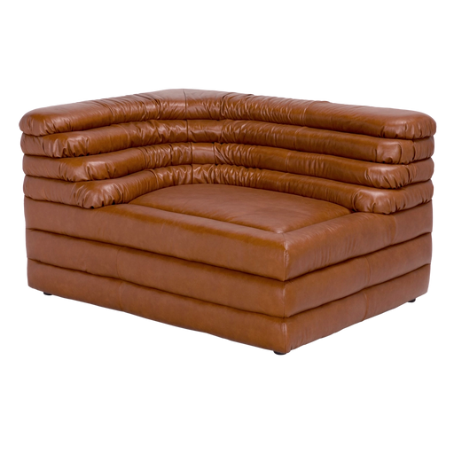 Noir Furniture - Bandera Sofa in Roche Tan - LEA-AS015A-SCBR - GreatFurnitureDeal