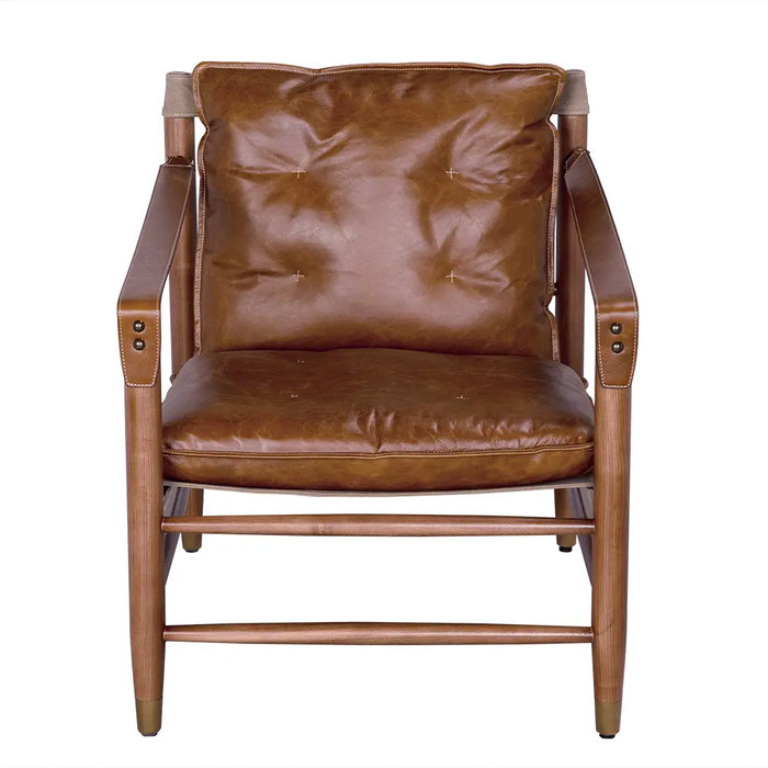 Noir Furniture - Luther Chair in Cuba Brown - LEA-C001BR - GreatFurnitureDeal
