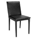 Noir Furniture - Newton Dining Chair in Ebony Black Leather - LEA-C004BLL - GreatFurnitureDeal