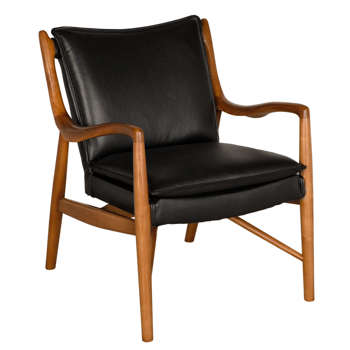 Noir Furniture - Marx Chair in Brown - LEA-C005BRV - GreatFurnitureDeal