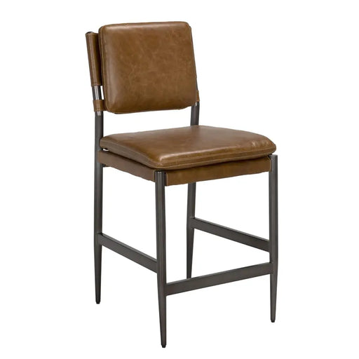 Noir Furniture - Wooster Counter Chair in Cuba Brown - LEA-C0115-CTR-BRW - GreatFurnitureDeal
