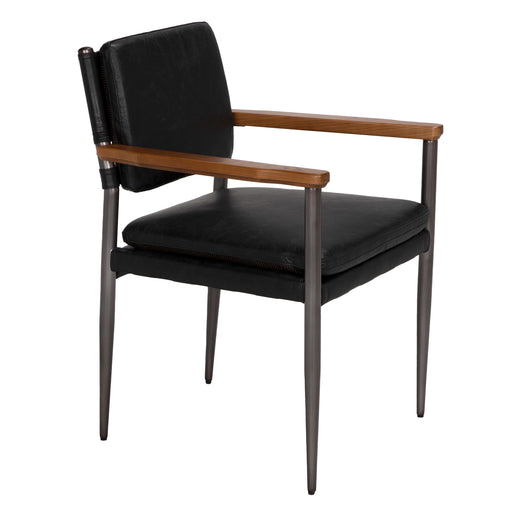 Noir Furniture - Wooster Chair in Black - LEA-C0115C - GreatFurnitureDeal