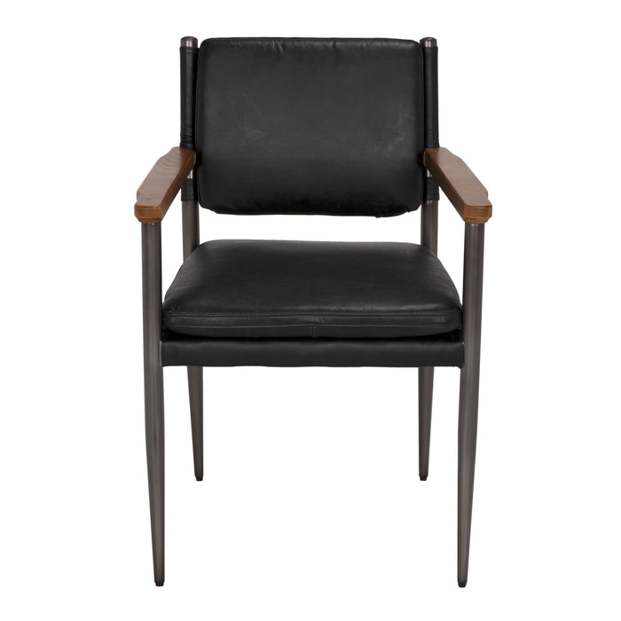Noir Furniture - Wooster Chair in Black - LEA-C0115C - GreatFurnitureDeal