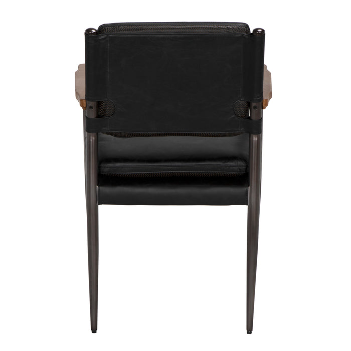 Noir Furniture - Wooster Chair in Black - LEA-C0115C - GreatFurnitureDeal