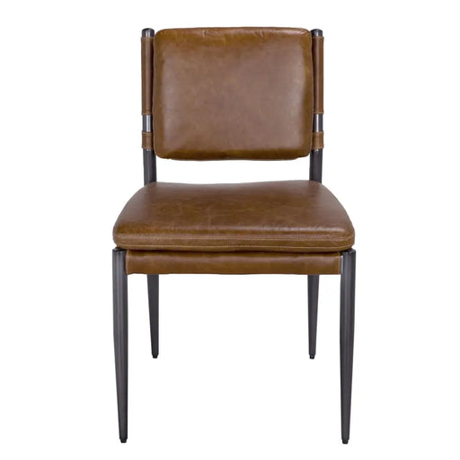 Noir Furniture - Wooster Dining Chair in Cuba Brown - LEA-C0115D-1DBR - GreatFurnitureDeal