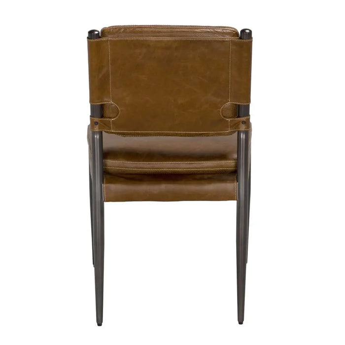 Noir Furniture - Wooster Dining Chair in Cuba Brown - LEA-C0115D-1DBR - GreatFurnitureDeal