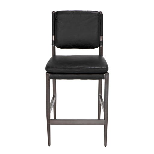Noir Furniture - Wooster Counter Chair in Brown - LEA-C0115-CTR-BLK - GreatFurnitureDeal