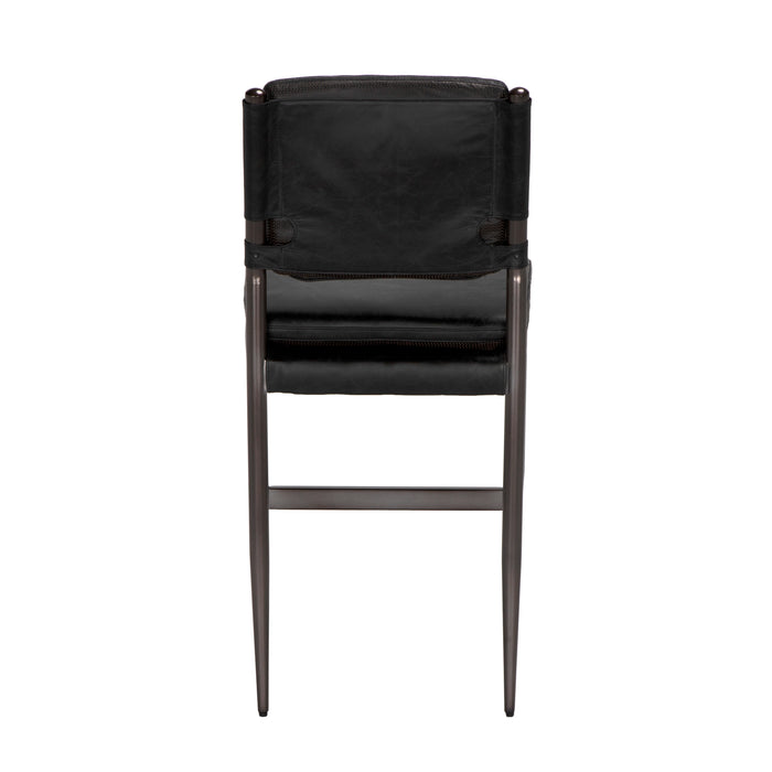 Noir Furniture - Wooster Counter Chair in Brown - LEA-C0115-CTR-BLK - GreatFurnitureDeal