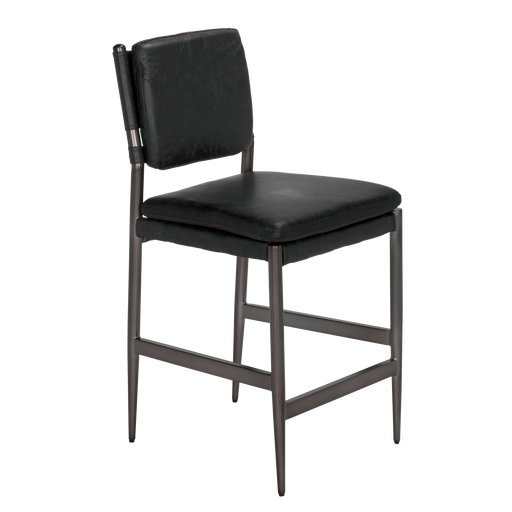 Noir Furniture - Astor Counter Chair in Black - LEA-C0115F - GreatFurnitureDeal