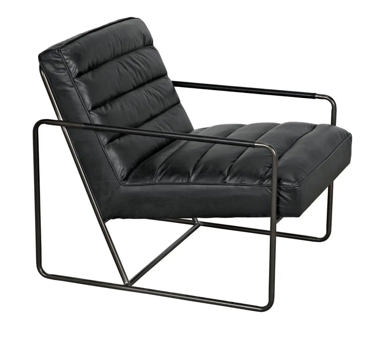 Noir Furniture - Demeter Chair in Metal and Black - LEA-C0306-1D - GreatFurnitureDeal