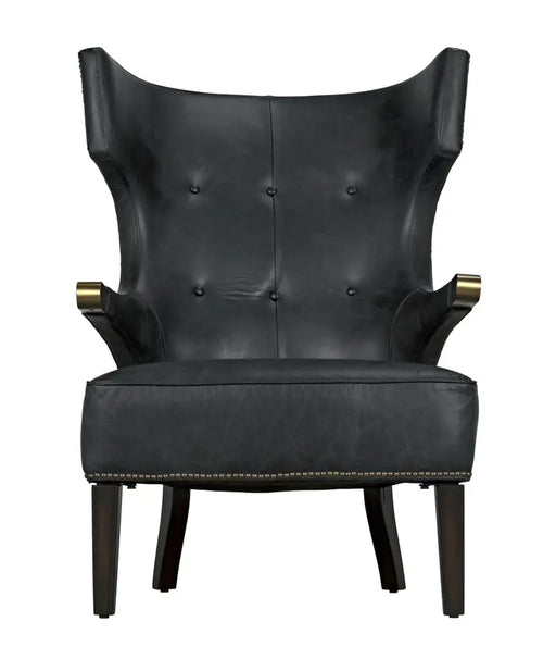 Noir Furniture - Heracles Chair in Metal and Black - LEA-C0387-1D - GreatFurnitureDeal