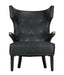 Noir Furniture - Heracles Chair in Metal and Black - LEA-C0387-1D - GreatFurnitureDeal