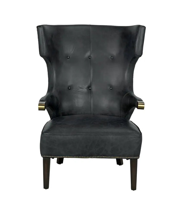 Noir Furniture - Heracles Chair in Metal and Black - LEA-C0387-1D - GreatFurnitureDeal