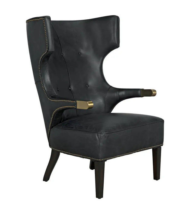 Noir Furniture - Heracles Chair in Metal and Black - LEA-C0387-1D - GreatFurnitureDeal