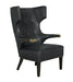 Noir Furniture - Heracles Chair in Metal and Black - LEA-C0387-1D - GreatFurnitureDeal