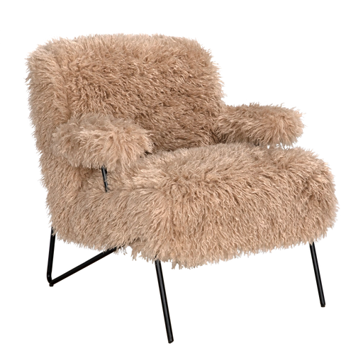 Noir Furniture - Exeter Lounge Chair in Coffee - LEA-C0440A-03-1D - GreatFurnitureDeal