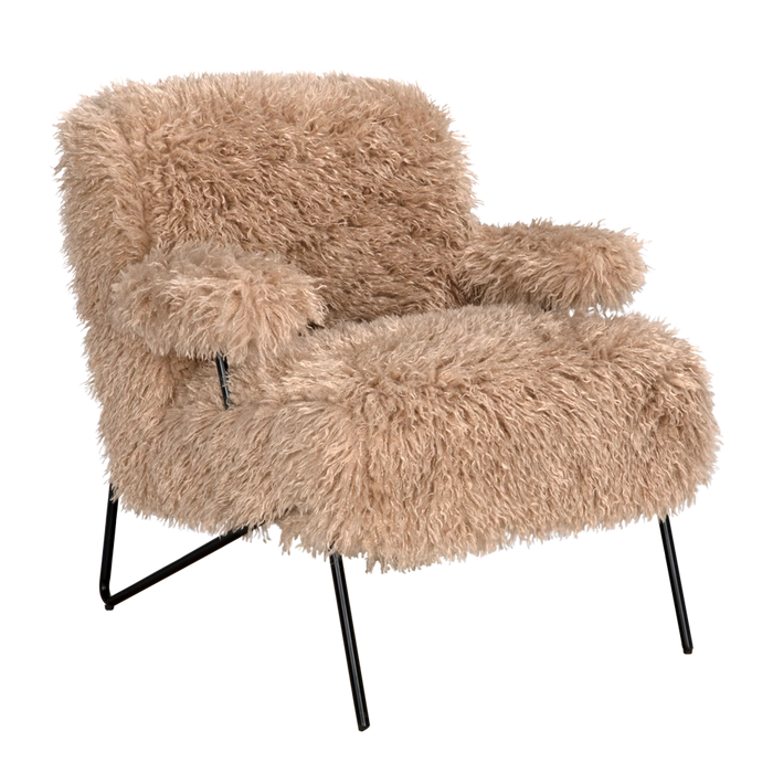 Noir Furniture - Exeter Lounge Chair in Coffee - LEA-C0440A-03-1D - GreatFurnitureDeal