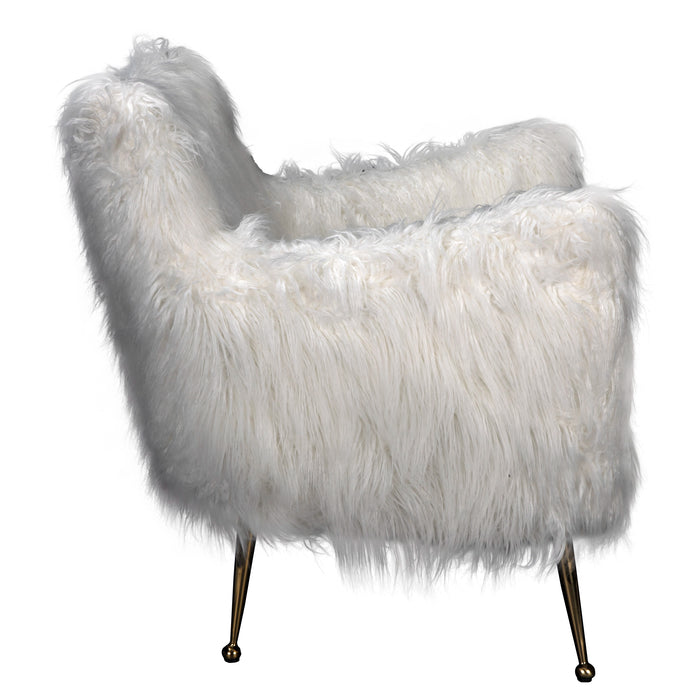 Noir Furniture - Rodney Chair in White - LEA-C0453A-01-1D - GreatFurnitureDeal