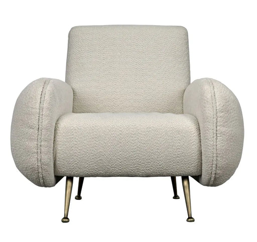 Noir Furniture - Hera Chair in Metal and Black - LEA-C0454-1D - GreatFurnitureDeal