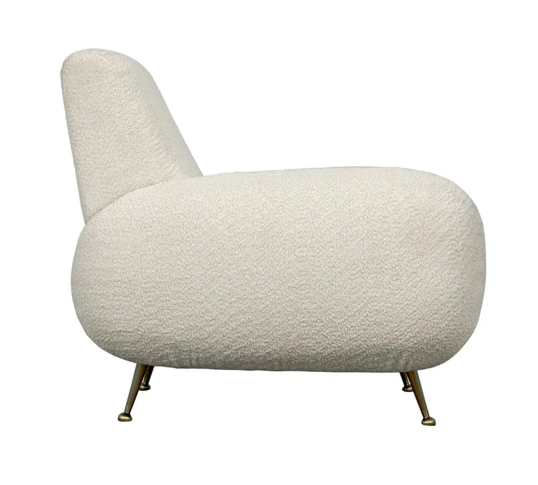 Noir Furniture - Hera Chair in Metal and Black - LEA-C0454-1D - GreatFurnitureDeal