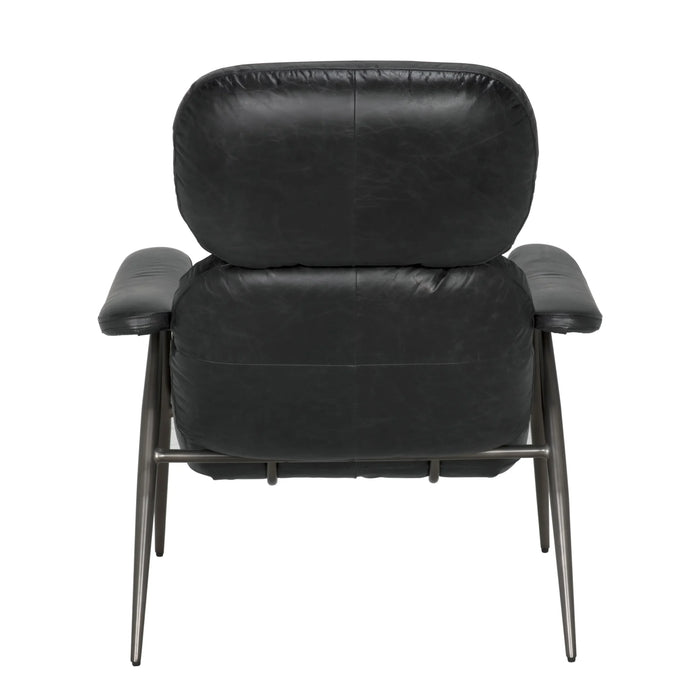 Noir Furniture - Randers Arm Chair in Black - LEA-C0465A-1D - GreatFurnitureDeal