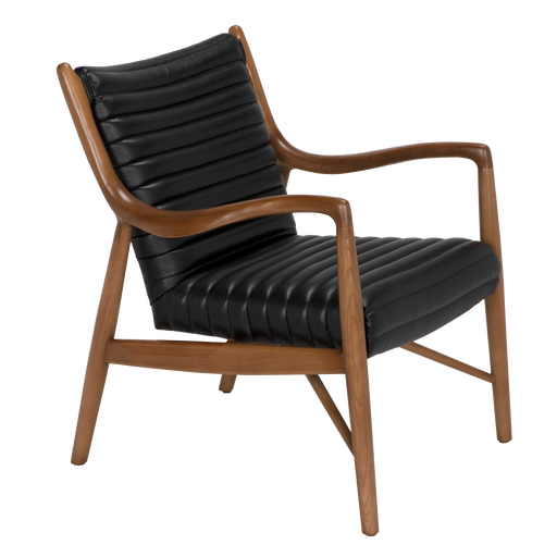 Noir Furniture - Elton Chair in Onyx Black - LEA-C0529-1D - GreatFurnitureDeal