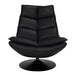 Noir Furniture - Liam Swivel Chair in Black - LEA-C543 - GreatFurnitureDeal