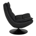 Noir Furniture - Liam Swivel Chair in Black - LEA-C543 - GreatFurnitureDeal