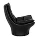 Noir Furniture - Ian Chair in Onyx Black - LEA-C654 - GreatFurnitureDeal