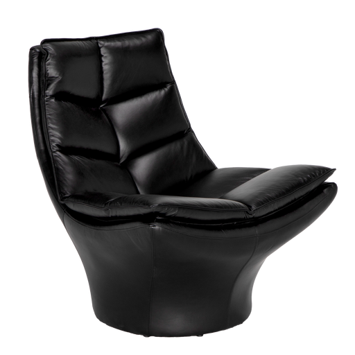 Noir Furniture - Liam Swivel Chair in Black - LEA-C543 - GreatFurnitureDeal