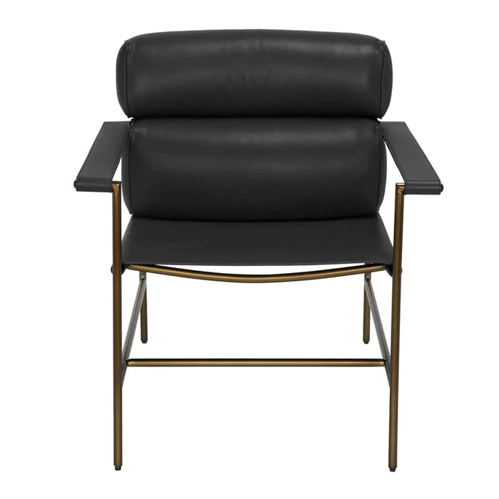 Noir Furniture - Chet Chair in Metal and Black - LEA-C0548A-1D - GreatFurnitureDeal