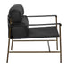 Noir Furniture - Chet Chair in Metal and Black - LEA-C0548A-1D - GreatFurnitureDeal