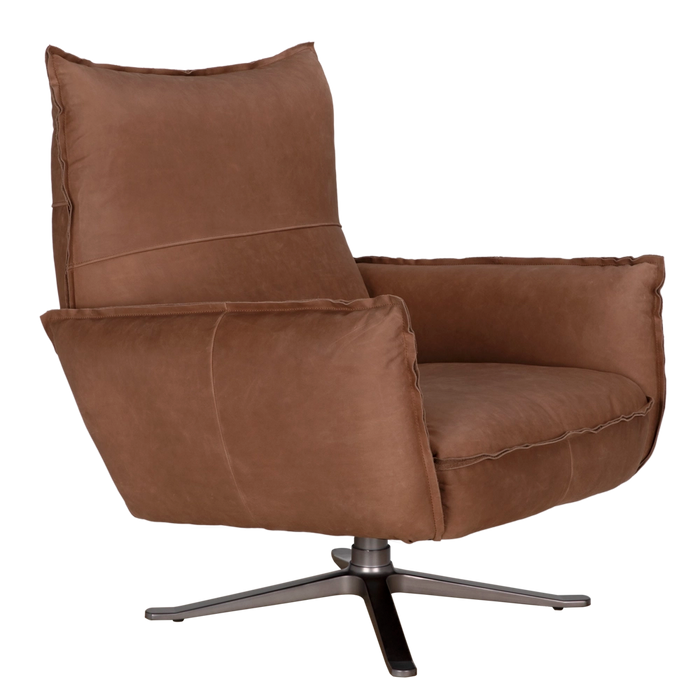 Noir Furniture - Lawrenceville Swivel Chair in Coris Brown - LEA-C0657-1D - GreatFurnitureDeal